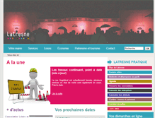 Tablet Screenshot of mairie-latresne.fr